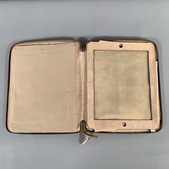 BRUNELLO CUCINELLI Taupe Leather iPad Case Leather Goods - Picture 5 of 7